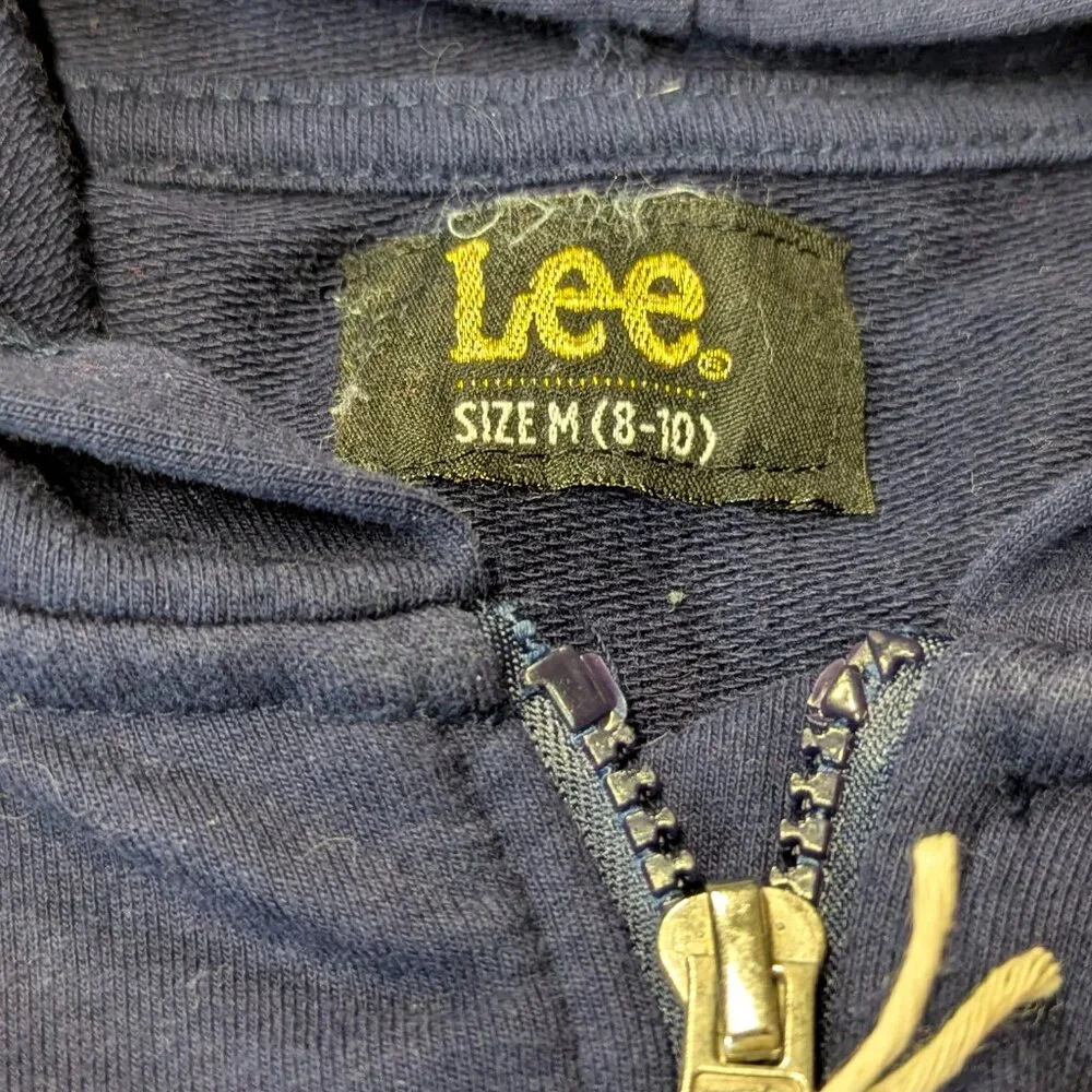NWT Lee Size Medium (8-10) Navy Sweatpants and Zippered Hooded Jacket